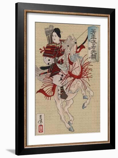 Hangaku Gozen, C.1885-Tsukioka Yoshitoshi-Framed Giclee Print