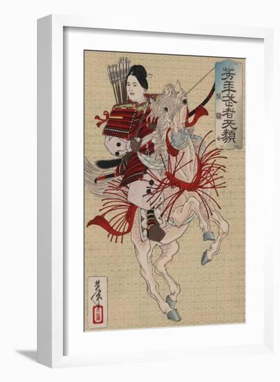 Hangaku Gozen, C.1885-Tsukioka Yoshitoshi-Framed Giclee Print