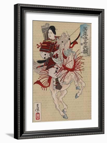 Hangaku Gozen, C.1885-Tsukioka Yoshitoshi-Framed Giclee Print