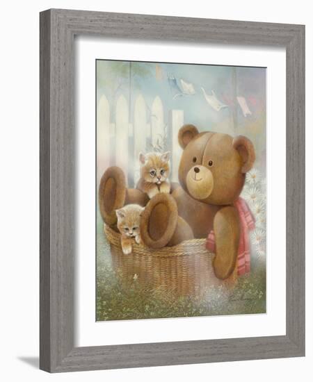 Hanging Around-Ruane Manning-Framed Art Print