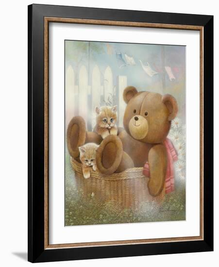 Hanging Around-Ruane Manning-Framed Art Print