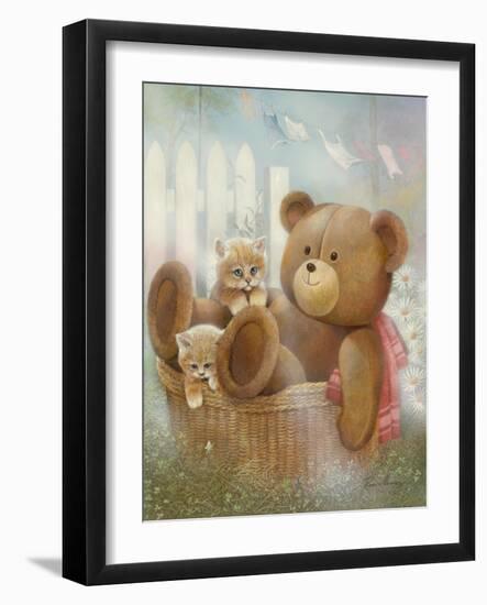 Hanging Around-Ruane Manning-Framed Art Print