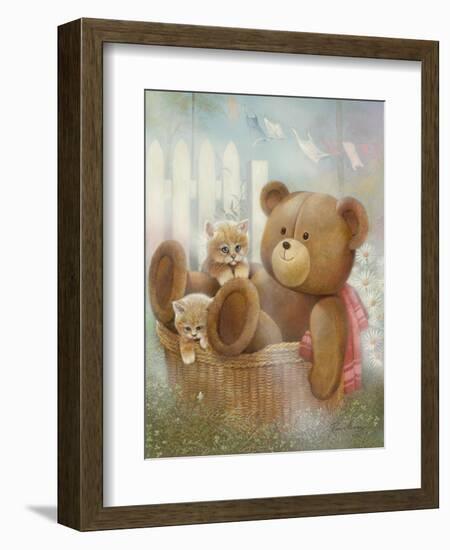 Hanging Around-Ruane Manning-Framed Art Print