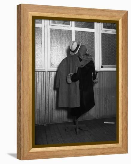 Hanging Coats Posed as an Embracing Couple-Bettmann-Framed Premier Image Canvas