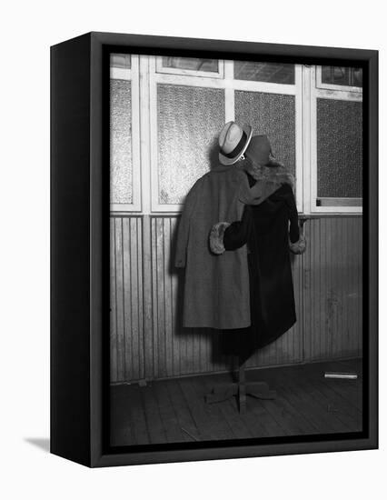 Hanging Coats Posed as an Embracing Couple-Bettmann-Framed Premier Image Canvas