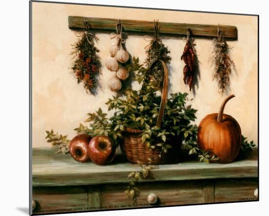 Hanging Dried Herbs-T^ C^ Chiu-Mounted Art Print