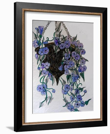 Hanging flowers-Linda Arthurs-Framed Giclee Print