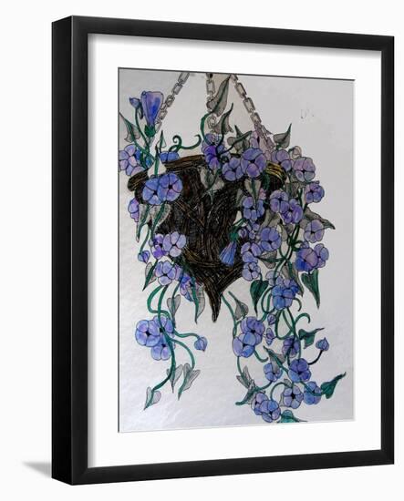 Hanging flowers-Linda Arthurs-Framed Giclee Print