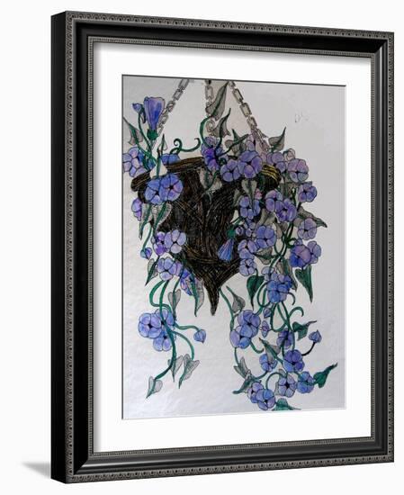 Hanging flowers-Linda Arthurs-Framed Giclee Print