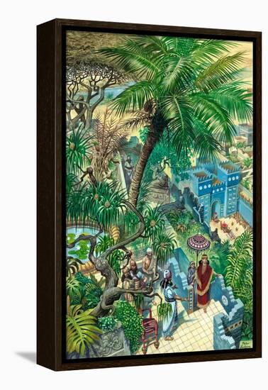 Hanging Gardens Babylon-Peter Jackson-Framed Premier Image Canvas