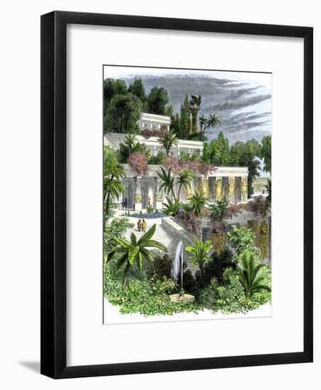 Hanging Gardens of Ancient Babylon-null-Framed Giclee Print