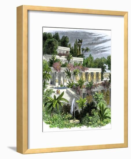 Hanging Gardens of Ancient Babylon-null-Framed Giclee Print