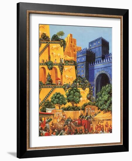 Hanging Gardens of Babylon-Richard Hook-Framed Giclee Print