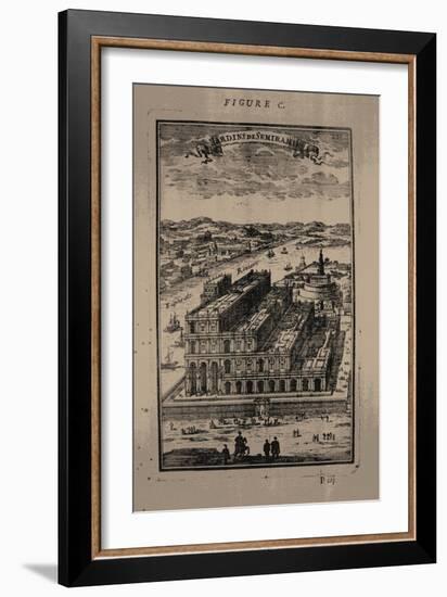 Hanging Gardens of Semiramis, 1683-Alain Manesson Mallet-Framed Giclee Print