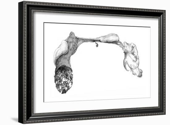 Hanging on to an Organic Bridge-Ryuichirou Motomura-Framed Art Print