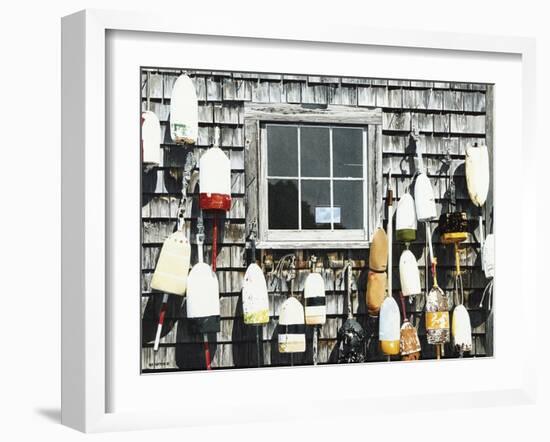 Hanging Out with Buoys-Ben Watson-Framed Giclee Print
