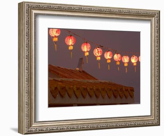 Hanging Red Paper Lanterns, Thailand-Gavriel Jecan-Framed Photographic Print