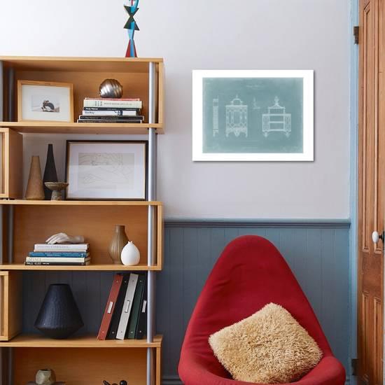 Hanging Shelves I Art Print By Thomas Chippendale Com Hanging Shelves Iby Thomas Chippendale