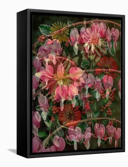 HANGING SPRING COLLAGE-Linda Arthurs-Framed Premier Image Canvas