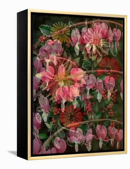 HANGING SPRING COLLAGE-Linda Arthurs-Framed Premier Image Canvas