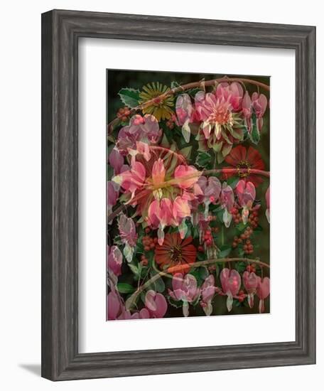 HANGING SPRING COLLAGE-Linda Arthurs-Framed Premium Giclee Print