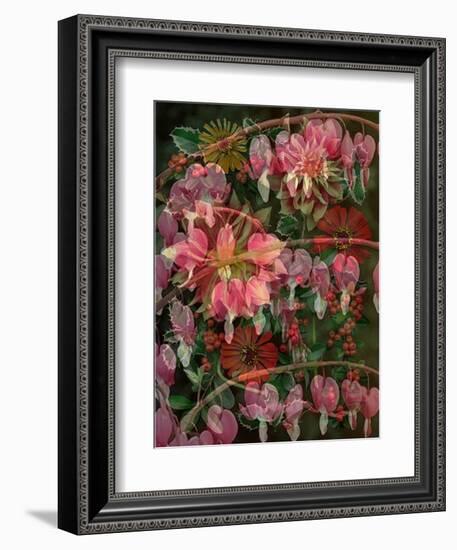 HANGING SPRING COLLAGE-Linda Arthurs-Framed Premium Giclee Print