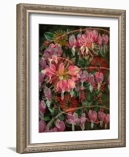 HANGING SPRING COLLAGE-Linda Arthurs-Framed Giclee Print