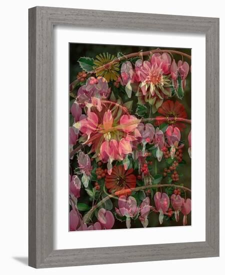 HANGING SPRING COLLAGE-Linda Arthurs-Framed Giclee Print