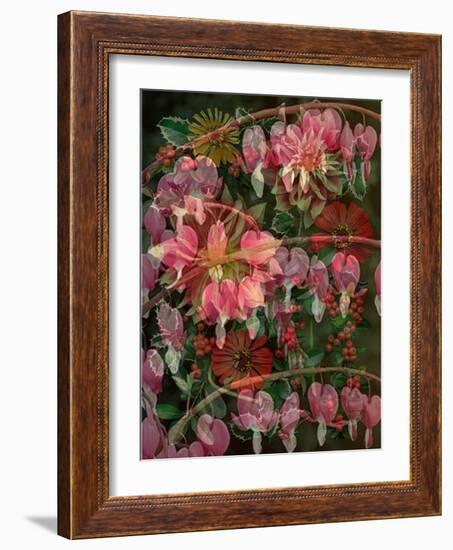 HANGING SPRING COLLAGE-Linda Arthurs-Framed Giclee Print