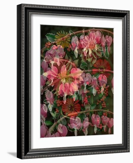 HANGING SPRING COLLAGE-Linda Arthurs-Framed Giclee Print