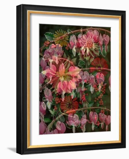 HANGING SPRING COLLAGE-Linda Arthurs-Framed Giclee Print