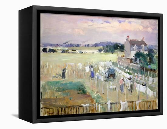 Hanging the Laundry Out to Dry-Berthe Morisot-Framed Premier Image Canvas