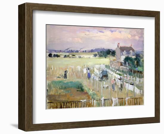 Hanging the Laundry Out to Dry-Berthe Morisot-Framed Giclee Print