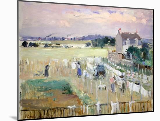 Hanging the Laundry Out to Dry-Berthe Morisot-Mounted Giclee Print