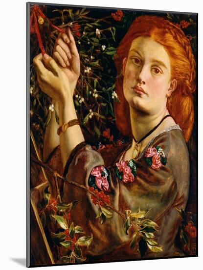 Hanging the Mistletoe, 1860-Dante Gabriel Rossetti-Mounted Giclee Print