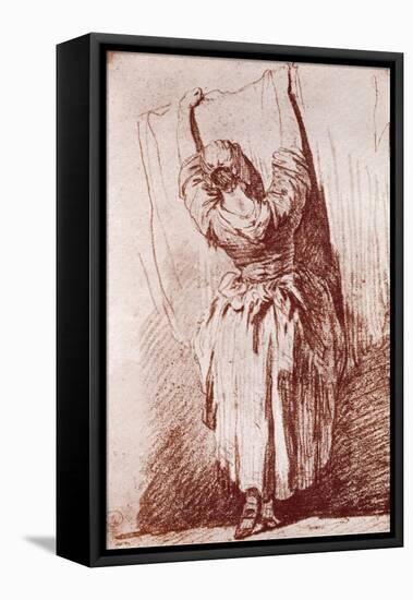 Hanging Up the Washing, 1913-Jean-Baptiste Simeon Chardin-Framed Premier Image Canvas