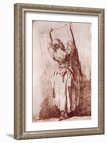 Hanging Up the Washing, 1913-Jean-Baptiste Simeon Chardin-Framed Giclee Print