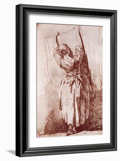 Hanging Up the Washing, 1913-Jean-Baptiste Simeon Chardin-Framed Giclee Print