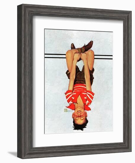 "Hanging Upside Down," April 20, 1940-Douglas Crockwell-Framed Giclee Print