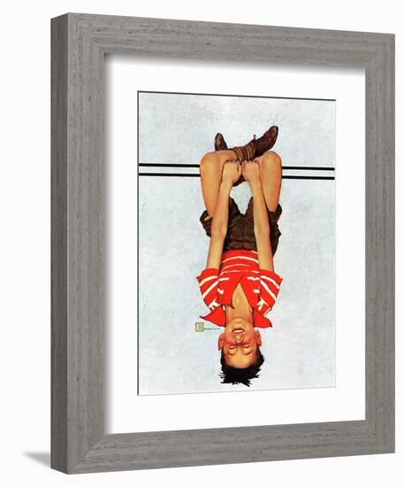 "Hanging Upside Down," April 20, 1940-Douglas Crockwell-Framed Giclee Print