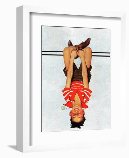 "Hanging Upside Down," April 20, 1940-Douglas Crockwell-Framed Giclee Print