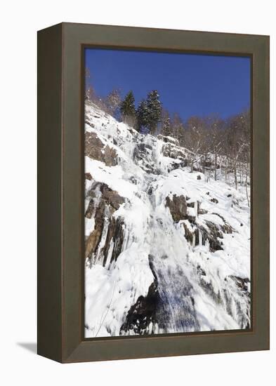 Hangloch Wasserfall close Todtnau, Black Forest, Baden-Wurttemberg, Germany-Markus Lange-Framed Premier Image Canvas