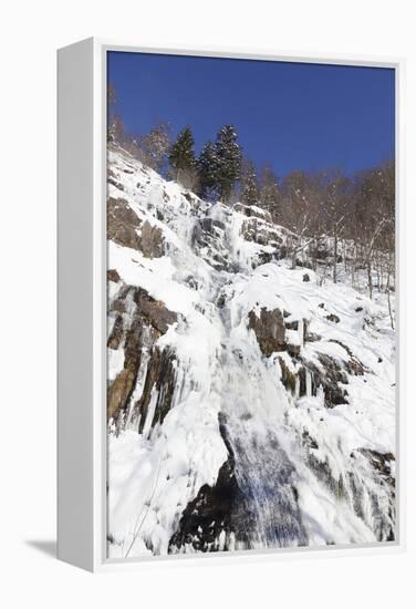 Hangloch Wasserfall close Todtnau, Black Forest, Baden-Wurttemberg, Germany-Markus Lange-Framed Premier Image Canvas