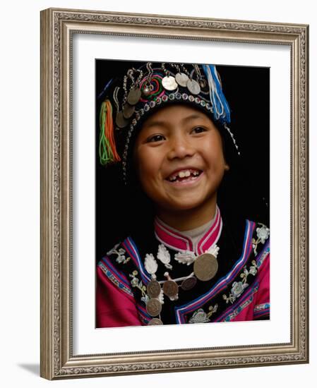 Hani People, Yuanyang, Honghe Prefecture, Yunnan Province, China-Pete Oxford-Framed Photographic Print