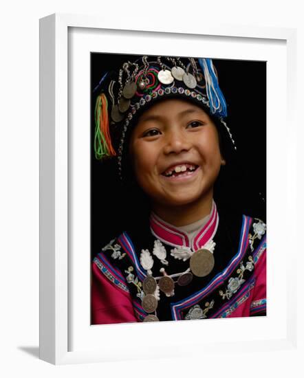 Hani People, Yuanyang, Honghe Prefecture, Yunnan Province, China-Pete Oxford-Framed Photographic Print