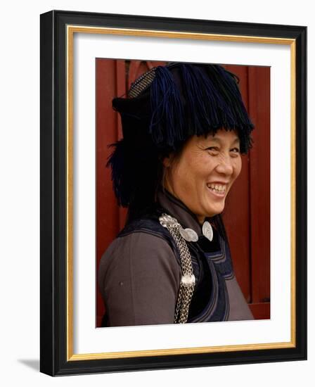 Hani Woman, Yuanyang, Honghe Prefecture, Yunnan Province, China-Pete Oxford-Framed Photographic Print