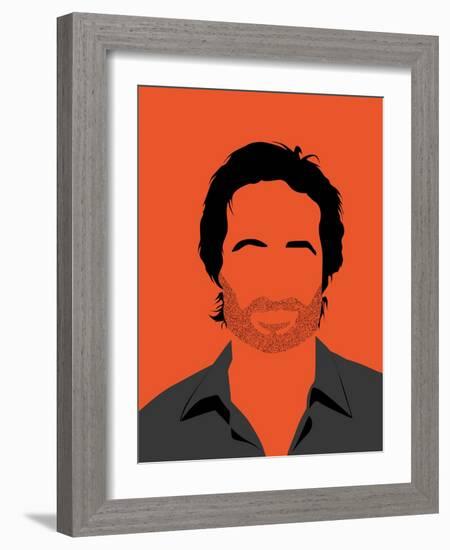 Hank Portrait-David Brodsky-Framed Art Print