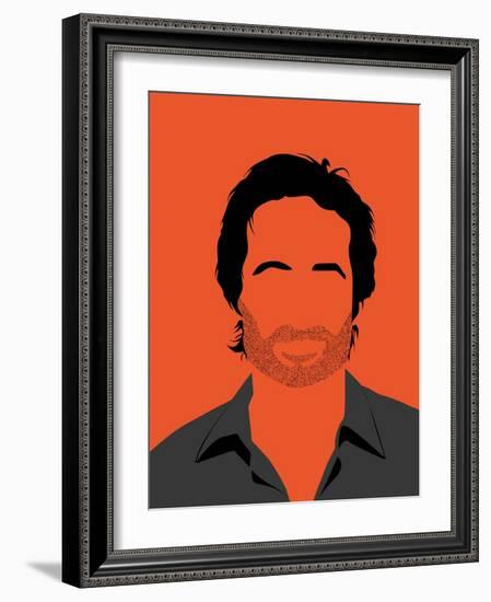 Hank Portrait-David Brodsky-Framed Art Print