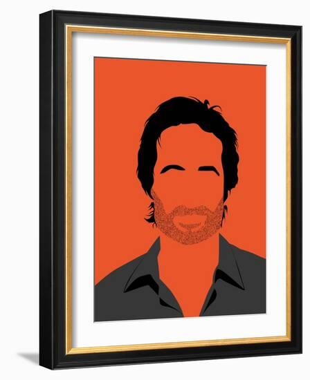 Hank Portrait-David Brodsky-Framed Art Print