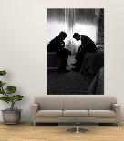 Jack Kennedy Conferring with His Brother and Campaign Organizer Bobby Kennedy in Hotel Suite-Hank Walker-Giant Art Print